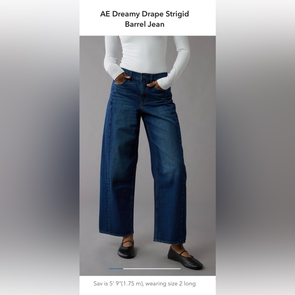 American Eagle Dream Drape Strigid barrel jeans - Picture 9 of 10
